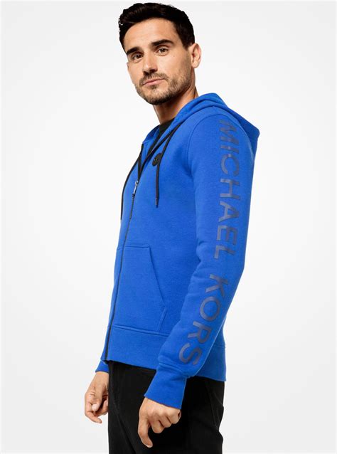 mens michael kors zip up hoodie|Michael Kors fleece hoodie.